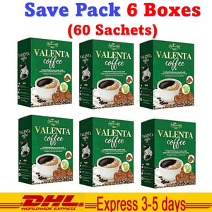 6x Valenta Instant Coffee Weight Loss High Fiber Burn 0% Fat Sugar Cholesterol