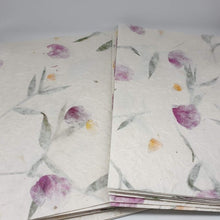Load image into Gallery viewer, 20 Sheets White Mulberry Flowers Paper Leaves For Craft Roses Thick Heavyweight