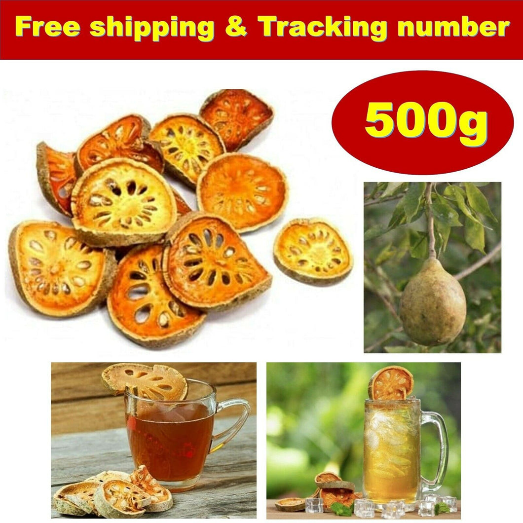 500g Thai Bael Fruit Dried Homemade Pack Thai Dried Herb Tea Matoom Bael Slice