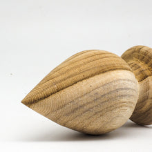 Load image into Gallery viewer, Set 4 x3.25&quot; TeakWood Lotus Shape Drapery Rod Finial Curtain Rail post Cap Furni