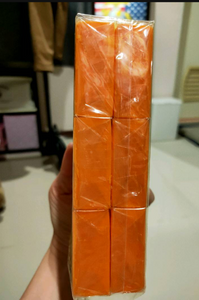 Galong Soap Natural Orange Soap Halal 12 Bars / Pack