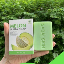 Load image into Gallery viewer, Melon Gluta Soap for Acne Back Body Acne Mark Fungus Ringworm Eczema 70g