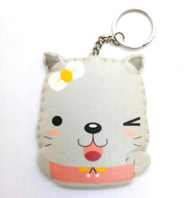 Load image into Gallery viewer, Kitten Funny Cute Keyring Keychain Foam Canvas Sew margine Fridge Collectible