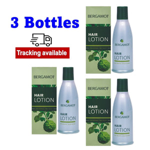 3x90ml BERGAMOT Hair Lotion for Normal Dry Hair Nourish the Scalp to be Strong