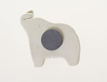 Load image into Gallery viewer, Elephant Fridge Magnet Ceramic Hand Shaped Cute Animal Collectible Home Decor