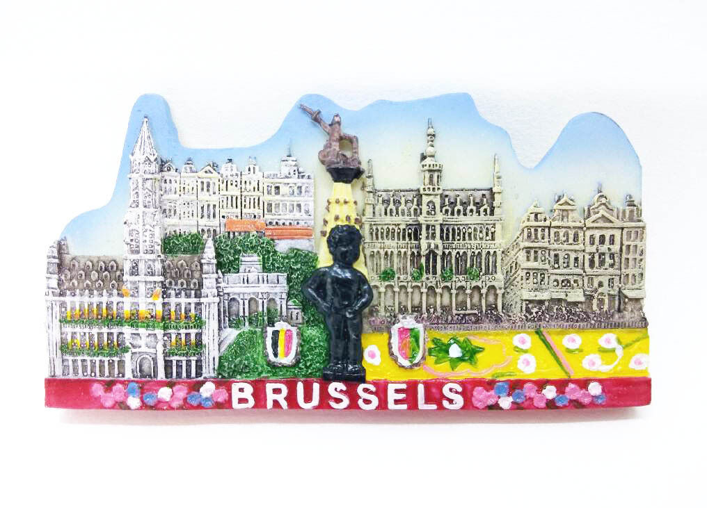 Manneken Pis Brussels Belgium Souvenir Fridge Magnet Toy 3D Resin Wall Magnet