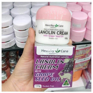 4x Lanolin Cream with Grape Seed oil Anti aging Skin Care Freshness Moisturizer