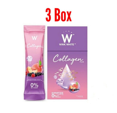 3x Skin Whitening Collagen Plus Dipeptide 10,000 mg No Sugar Dietary Supplement