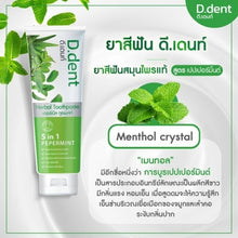 Load image into Gallery viewer, 6x D.Dent Herbal Toothpaste Peppermint Formula Fluoride Fresh Breath Sensitive