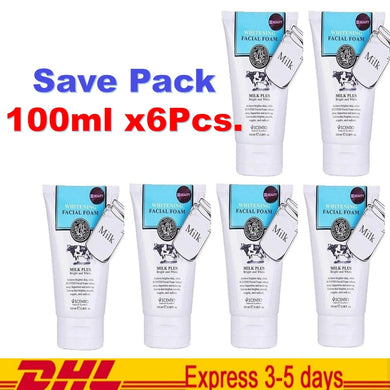 SCENTIO Milk Plus Beauty Buffet Facial Skin Foam Q10 Cleanser (Pack 6)