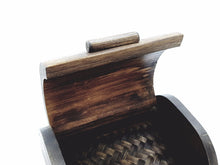 Load image into Gallery viewer, Elephant twin Box Wood chest Hand Craft weave shaped wicker 3D attractive gift