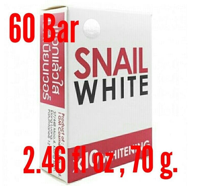 60x SNAIL WHITE WHITENING SKIN Brightening Reduce Acne Dark Spot Anti Aging 70g