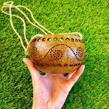 Load image into Gallery viewer, Coconut Shell Hanging Plant Natural Pot Outdoor Garden Home Decor Hanger (2Pcs)