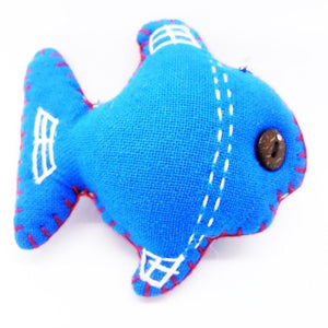 Keyring Fish V.6 Hand Sewing Doll Charm Cute Keychain Animal Lover Vintage Gift