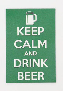 KEEP CLAM DRING BEER pic Design Vintage Poster Magnet Fridge Collectibles Home
