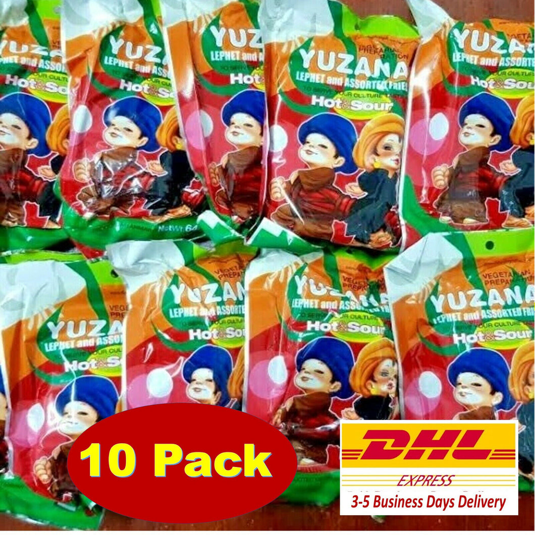 10x Yuzana LePhet Myanmar Pickled Tea Leaves Thai Food Salad Picnic Cook Party