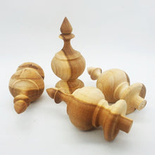Load image into Gallery viewer, Wholesale Finials Part Teak Wood Unfinished Wooden Antique Furniture Post