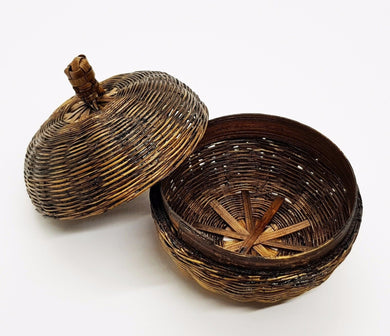 rattan Woven Baskets Hand Craft weave apple shaped wicker basket attractive gift