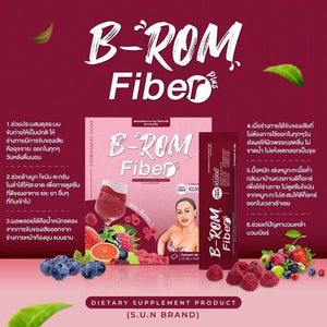 3x B ROM Fiber Drink Powder Detox Cleansing Dietary N Ne Mix Berry Weight Loss