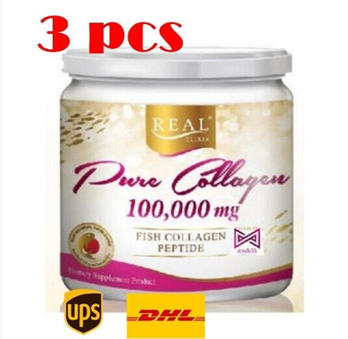 3X Real Elixir Pure Collagen 100,000Mg Fish Collagen Peptide Skin Reduce Wrinkle