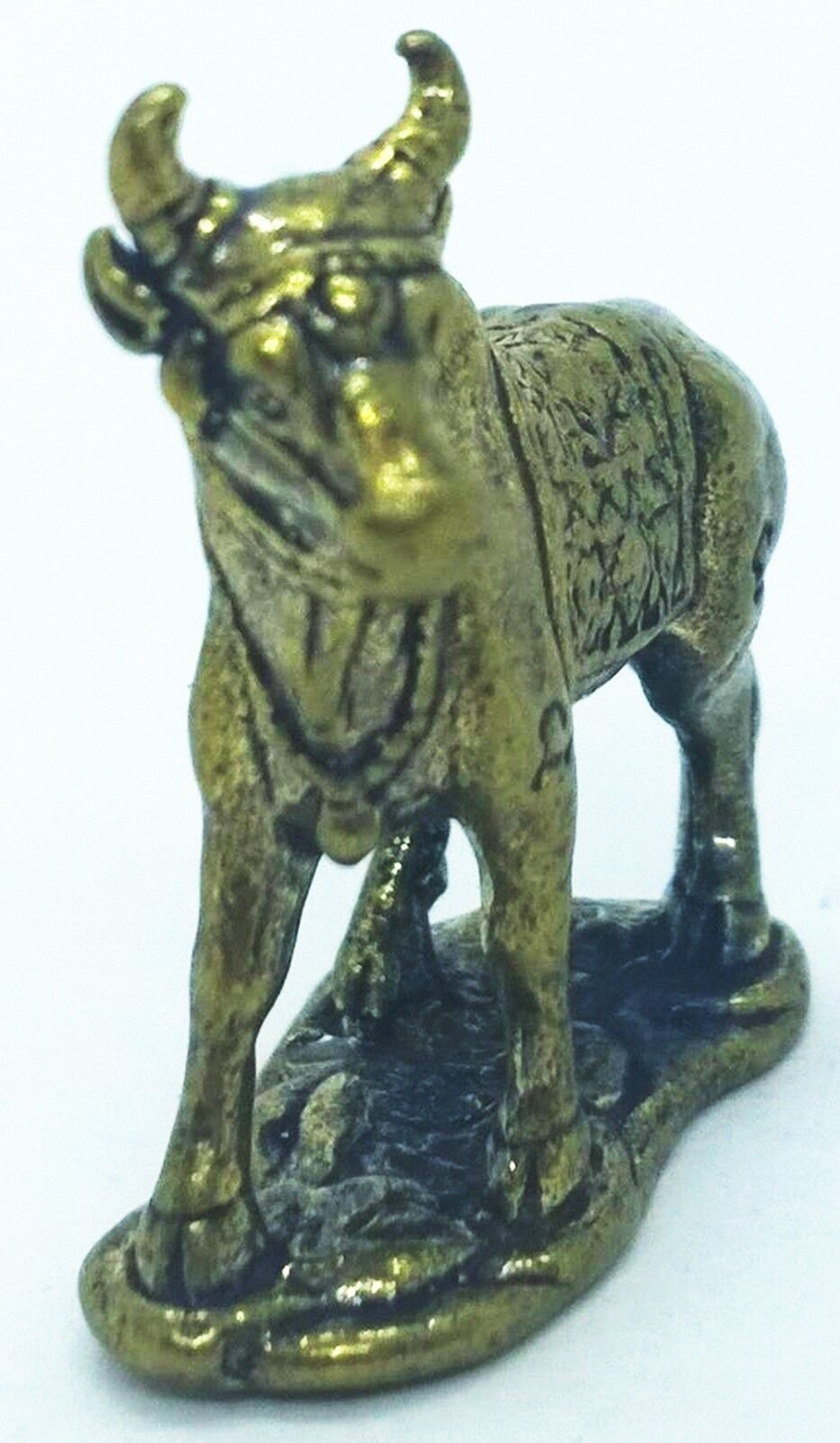 Cow Miniature Lucky Brass Amulet Talisman Love Charm Magic Thai Pendant