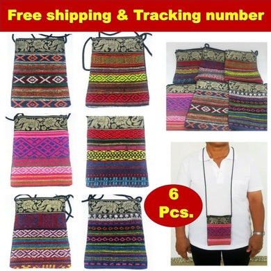 Crossbody Bag Purse Mobile Cell phone Shoulder Strap Bags Travel Cute (Set 6Pcs)