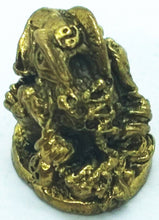 Load image into Gallery viewer, Miniature Amulet Frog Lucky Brass Talisman Love Charm Magic Thai Pendant