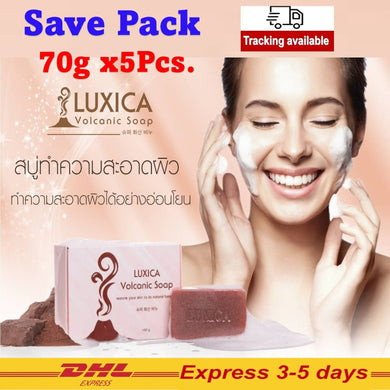 5x DEEP SEA VOLCANIC SOAP LUXICA Brand Reduce Acne Restore Skin Natural Beauty