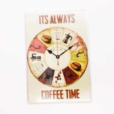 Coffee Time FUNNY JOKE pic Design Vintage Poster Magnet Fridge Collectible