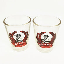 Load image into Gallery viewer, Vodka Shot Glass Vintage Snake Design Collectible Local Thai Whisky Drink Bar x2