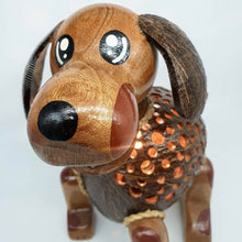 Load image into Gallery viewer, Vintage Table Lamp Shade Dog Coconut Shell Night Light Shade Handmade Kids Gift