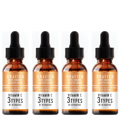 4x Whitening Skin Vitamin C Booster Serum Brightens Reduce Dullness Dark Spot