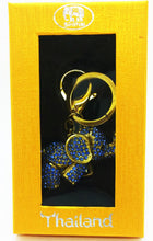 Load image into Gallery viewer, Diamond Elephant Pendant Gold Keychain Backpack Accessory Animal Keyring Gift