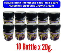 Load image into Gallery viewer, 10X Natural Facial Cremo Hair Beard Color Mustaches Sideburns Regrowth Cream 20g