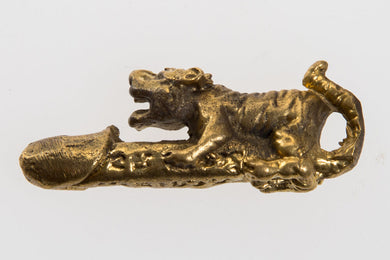 Tiger ride Paladkik Brass Talisman Love Charm Magic Thai Amulet Pendant