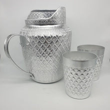 Load image into Gallery viewer, Pitcher Jug Jar Mug Aluminum Liquid Water Vintage Thai Silver Set