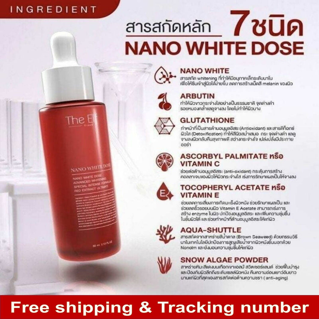 The Elf Nano White Dose Serum 10X Fast Nourishing Skin 60 ml Free ship & Track