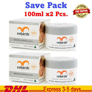 2x Rebirth Placenta Cream with Wakamine Collagen & Sunscreen 100ml