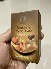 Load image into Gallery viewer, 24X Herb Herbal Turmeric Honey Facial Soap Bar Acne Blemishes Antibacterial Body