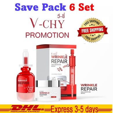 6 Set V-CHY Winkle Repair Cream & Serum Skin Bouncing Tight Firm Aura Skin