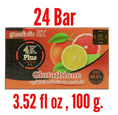 24x WHITENING SKIN Glutathione Whitening Soap Vitamin C & E Face Wash Body 100g