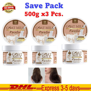 3x CARISTA Hair Treatment Goat Milk Keratin For Dry, Damaged Hair Nourish 500g