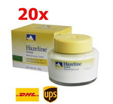 Load image into Gallery viewer, 20 pcs HAZELINE Snow Moisturizing Body Cream Whitening Natural ProtectSkin 100g