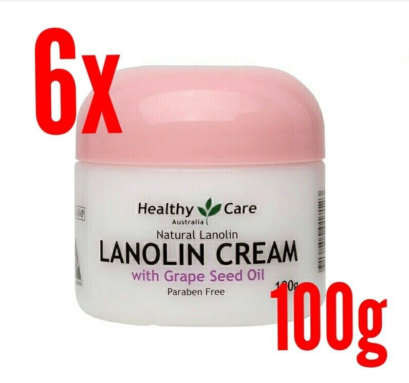 6x Lanolin Cream with Grape Seed oil Anti aging Skin Care Freshness Moisturizer