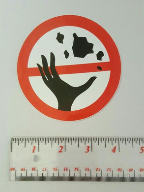 DON'T GARBAGE Sticker Funny Label Joke Prohibition & Warning Funny Signs