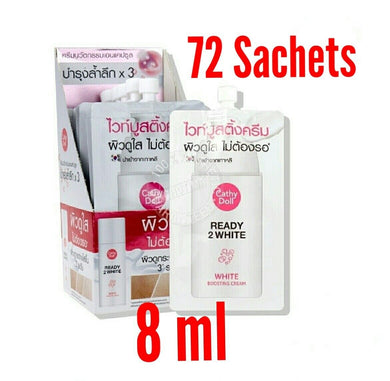72 Sachets Whitening Skin White Boosting Cream Bright Moisture Facial care 8 ml