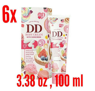 6x Moisturizing DD Body Cream Tone Up Your Skin White & Water Proof Sunscreen