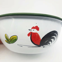 Load image into Gallery viewer, Rare Chicken Enamelware Enamel Mug Cup Bowl Camping Animal Pet Two Pieces Set