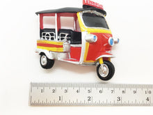 Load image into Gallery viewer, Tuk Tuk Thailand Magnet Ceramic Hand Shaped Mold Painted Collectibles Easter