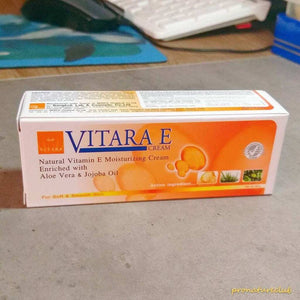 3x Vitara-E Pure Natural Vitamin E Face Cream Reduce Acne Scars Wrinkles 50g